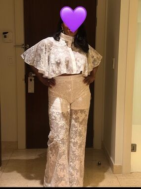 Eva Lace Batwing Top and bottom.